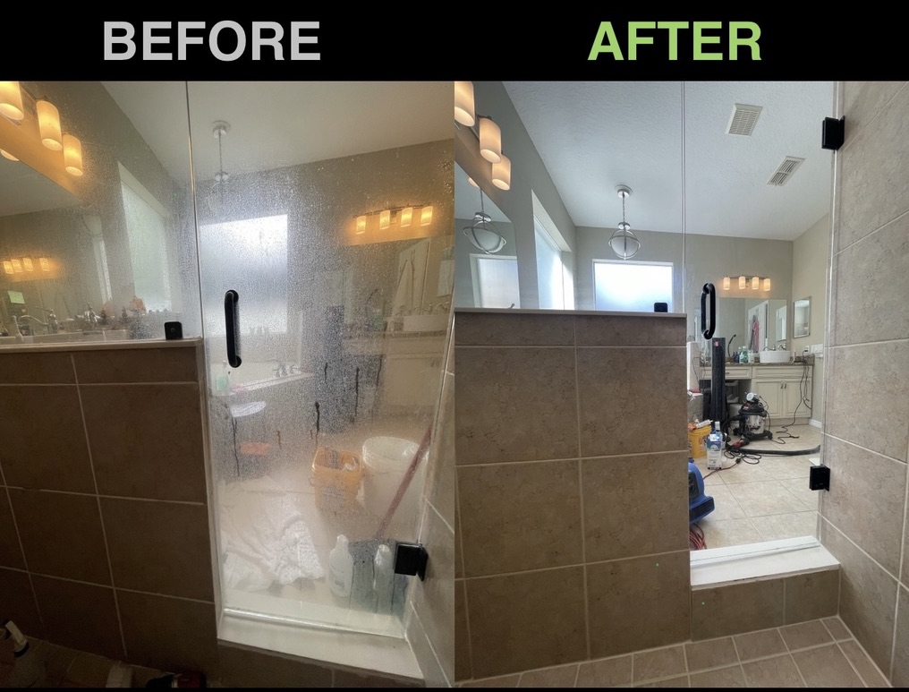 Bathroom renovation cleaning
