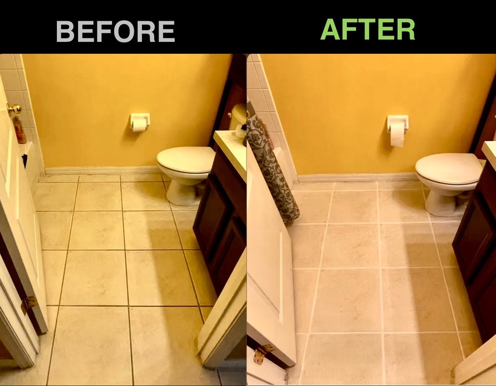 Grout sealing and repair work