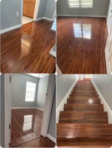 Beautiful finished hardwood floors